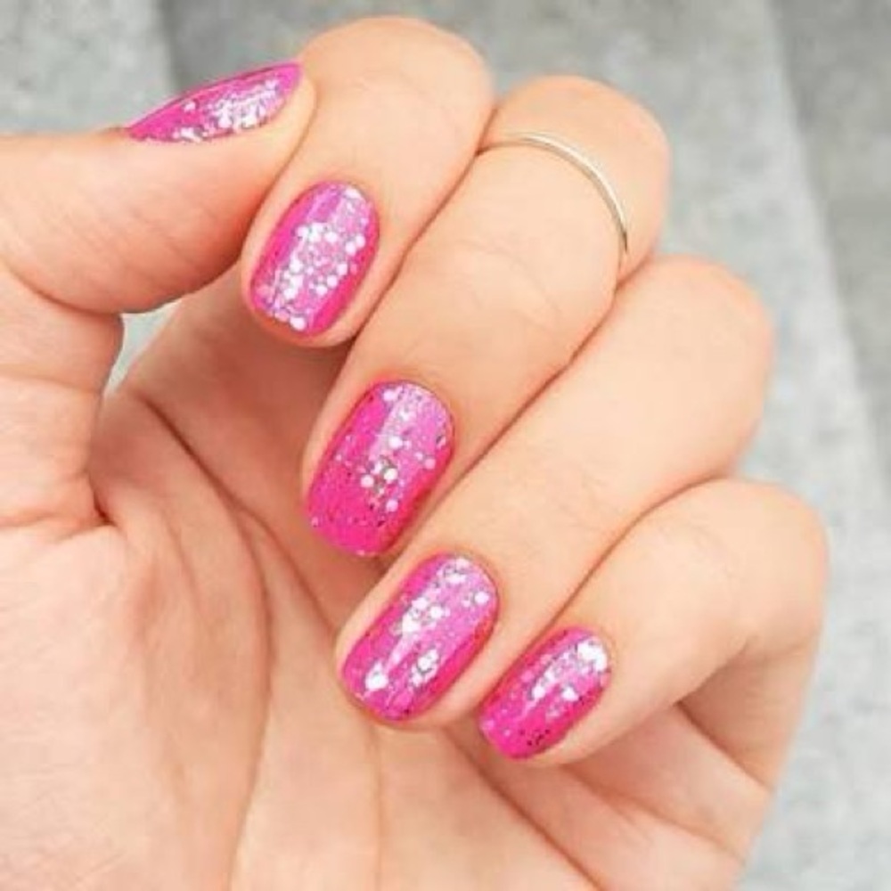 Color Street RETIRED LA Dreams Pink Glitter Nails Set